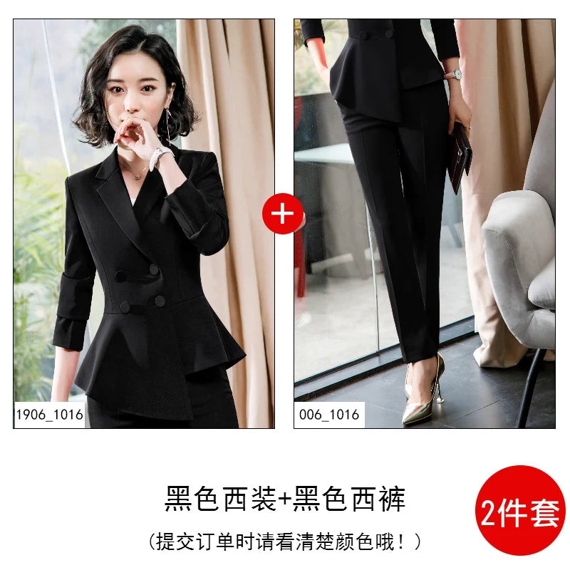 Fashion Red Pant Suits For Women