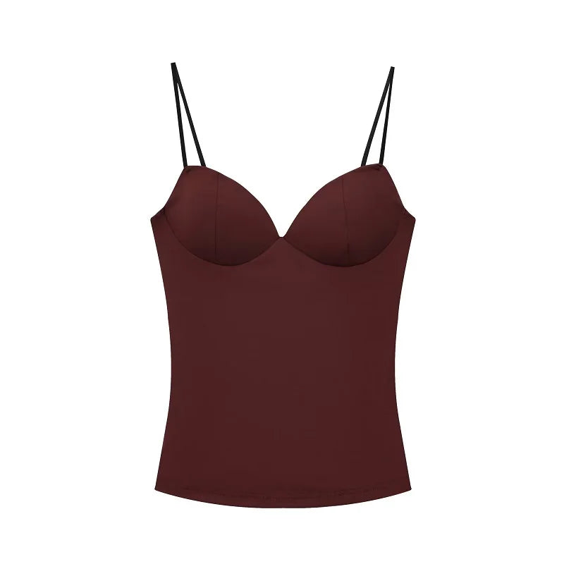 MUJER Sexy Corset Crop Top