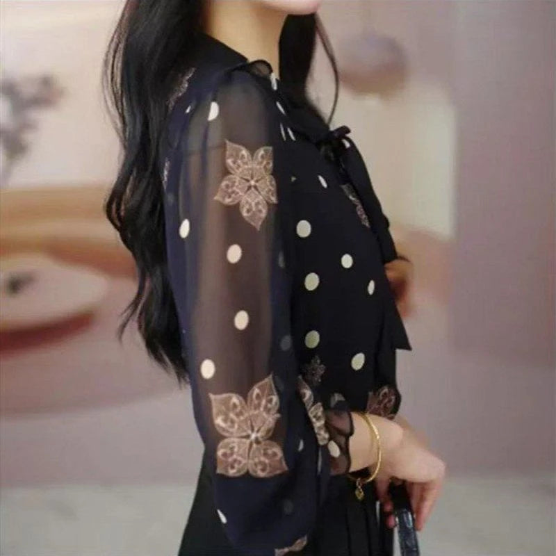Floral Print Chiffon Shirt