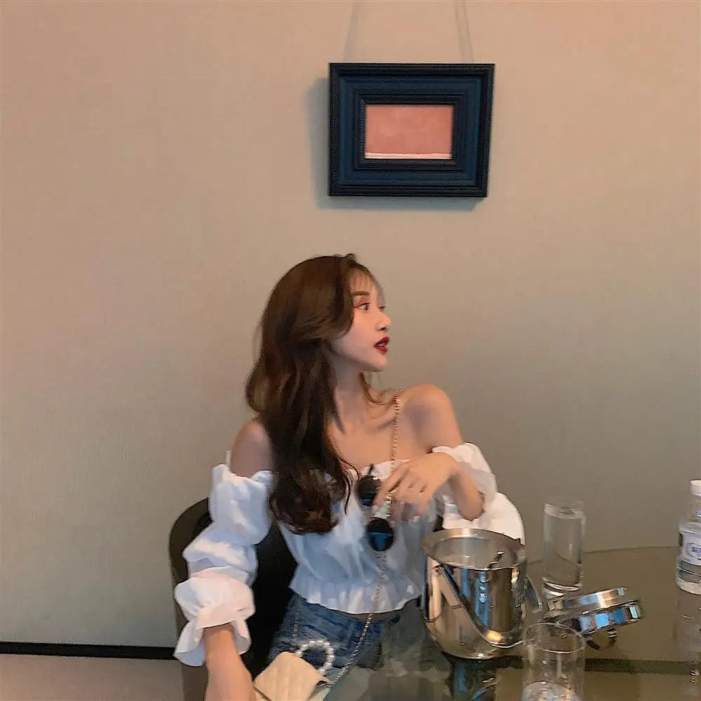 Women Top Sexy Blouse Off Shoulder