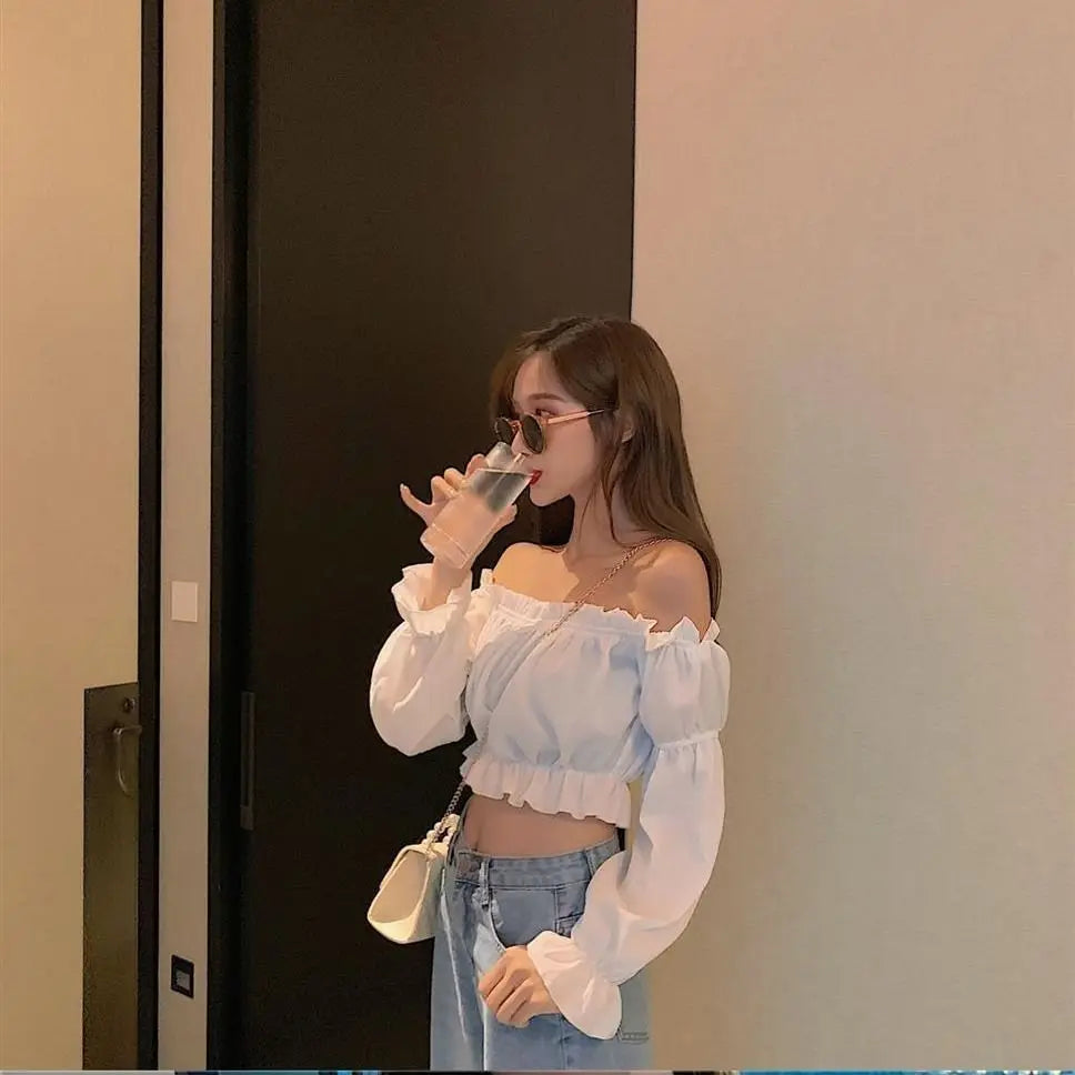 Women Top Sexy Blouse Off Shoulder