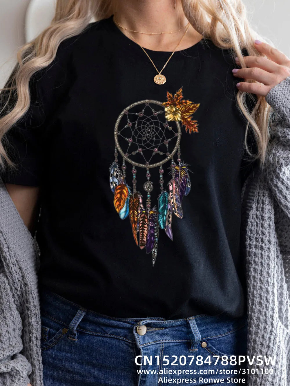 Flower Butterfly Women Print T-shirt