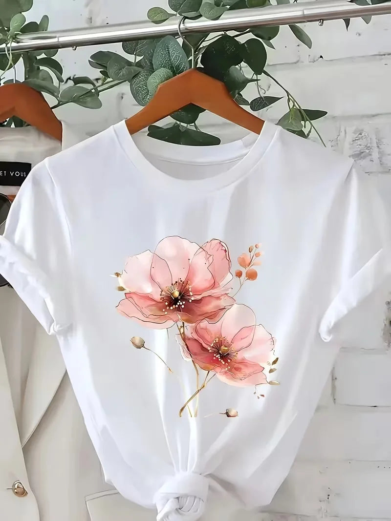 Women's Floral Print T-Shirt