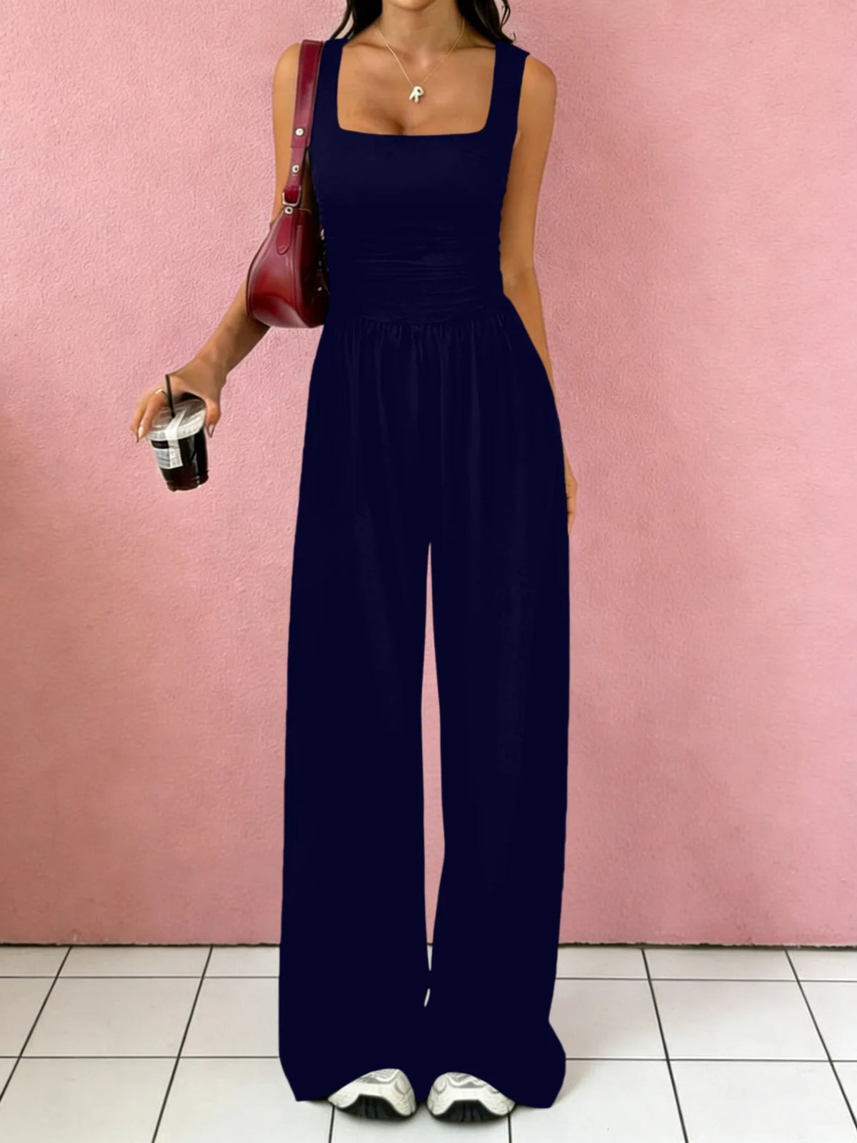 Women Two Piece Outfit Set Square