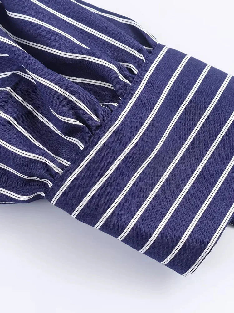 Women Striped Loose Shirt