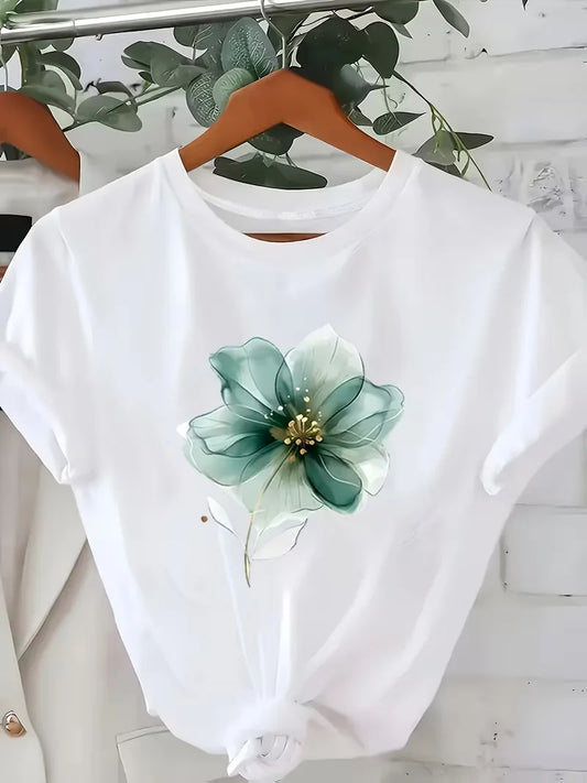 Women's Floral Print T-Shirt