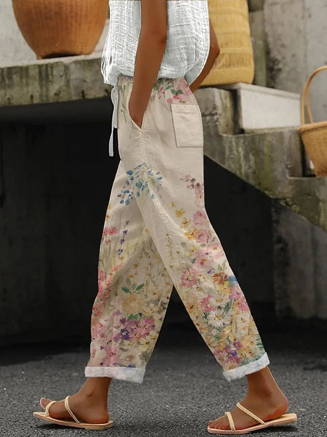 Ladies New Hot Plus Size Printed pants