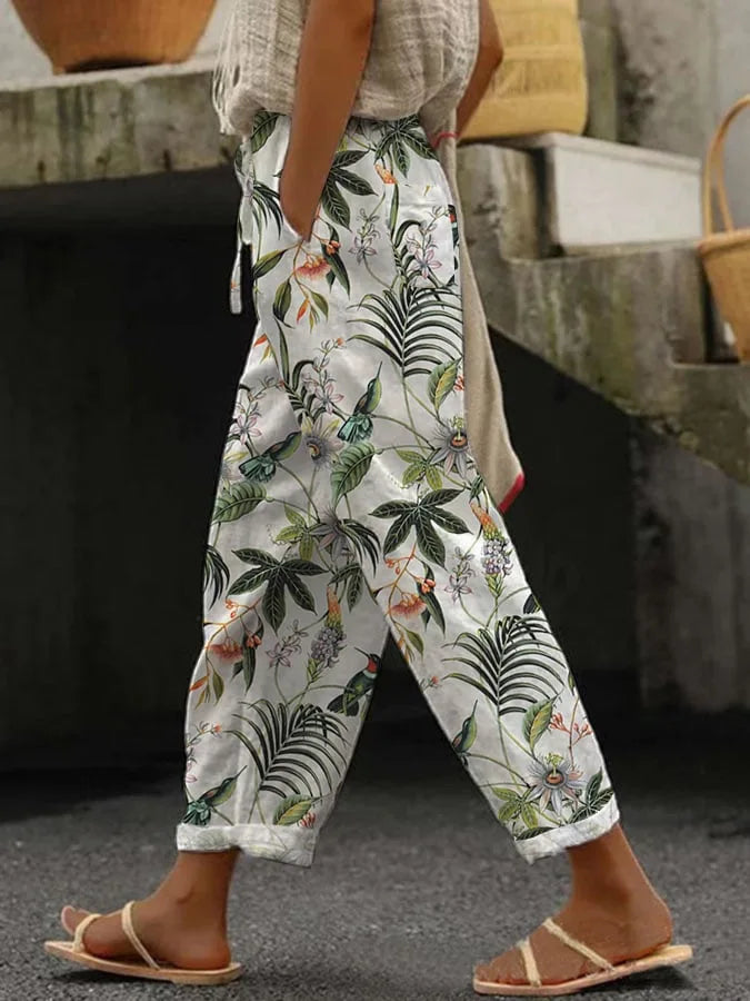 Ladies New Hot Plus Size Printed pants