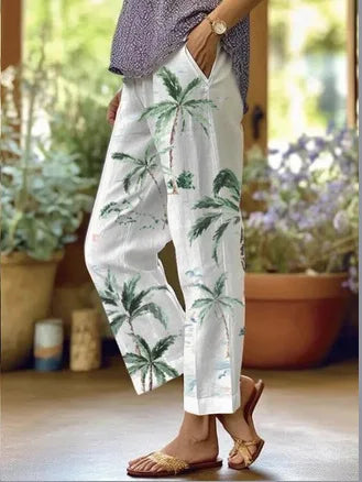 Ladies New Hot Plus Size Printed pants