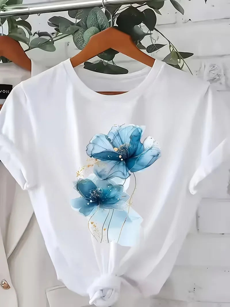 Women's Floral Print T-Shirt
