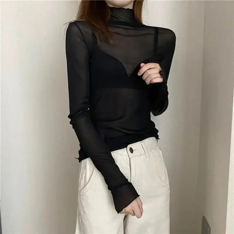 New Women Floral Lace Shirt