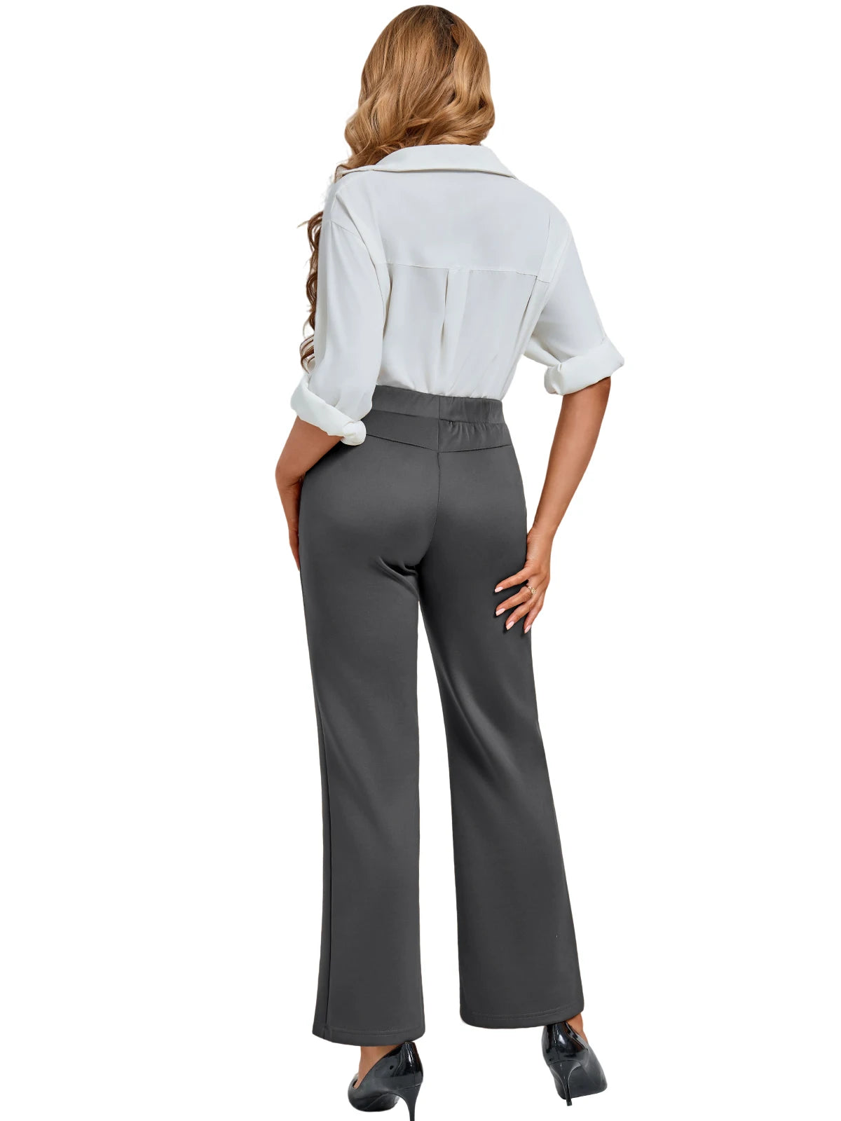 Ladies' Solid Color Casual Pants,
