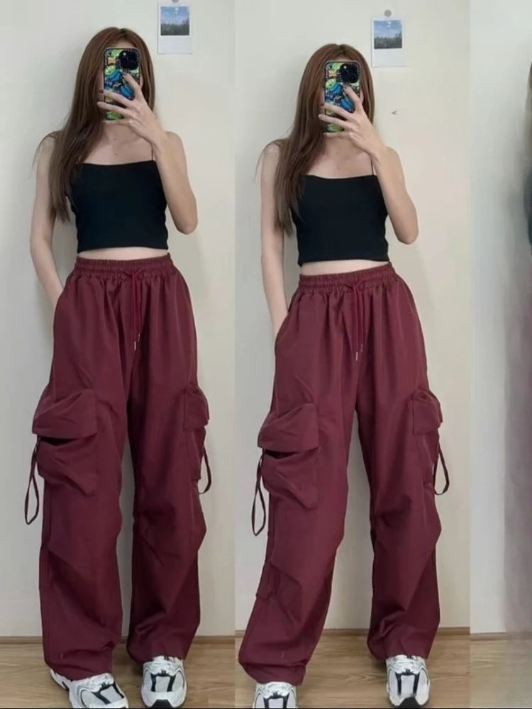 New Women Y2K Cargo Pants