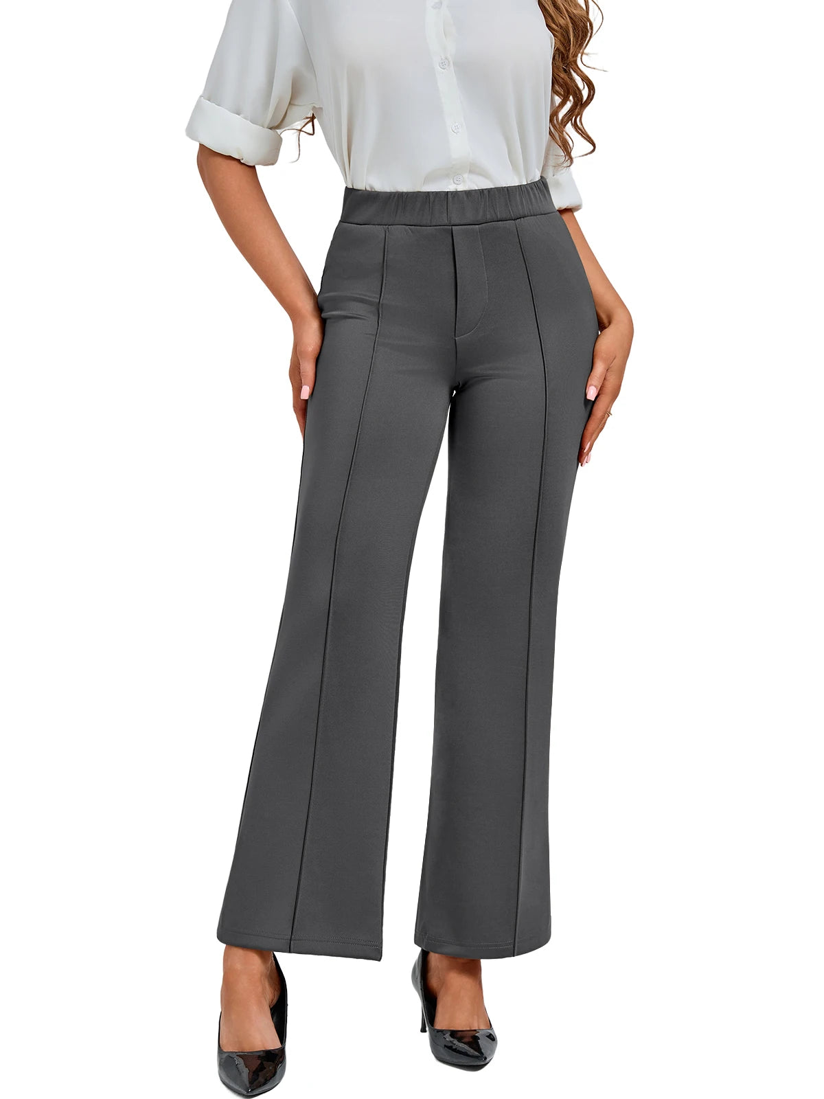 Ladies' Solid Color Casual Pants,
