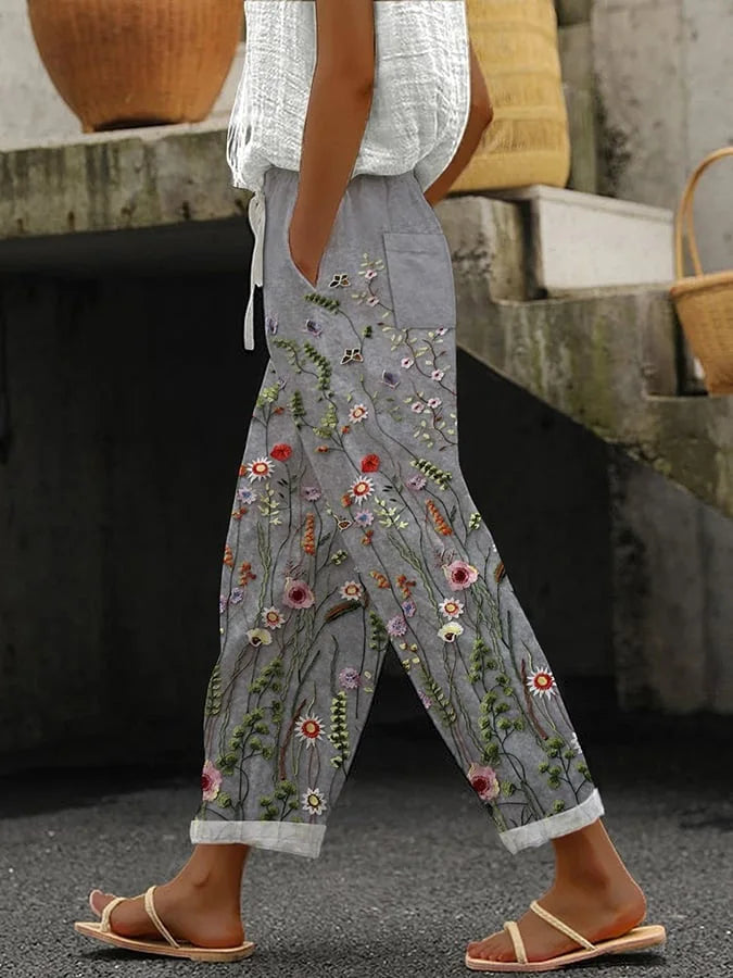 Ladies New Hot Plus Size Printed pants
