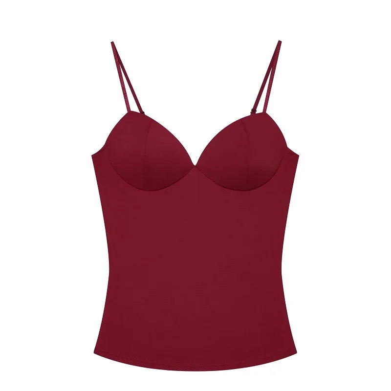 MUJER Sexy Corset Crop Top
