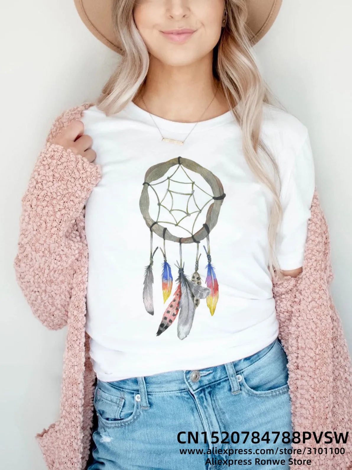 Flower Butterfly Women Print T-shirt