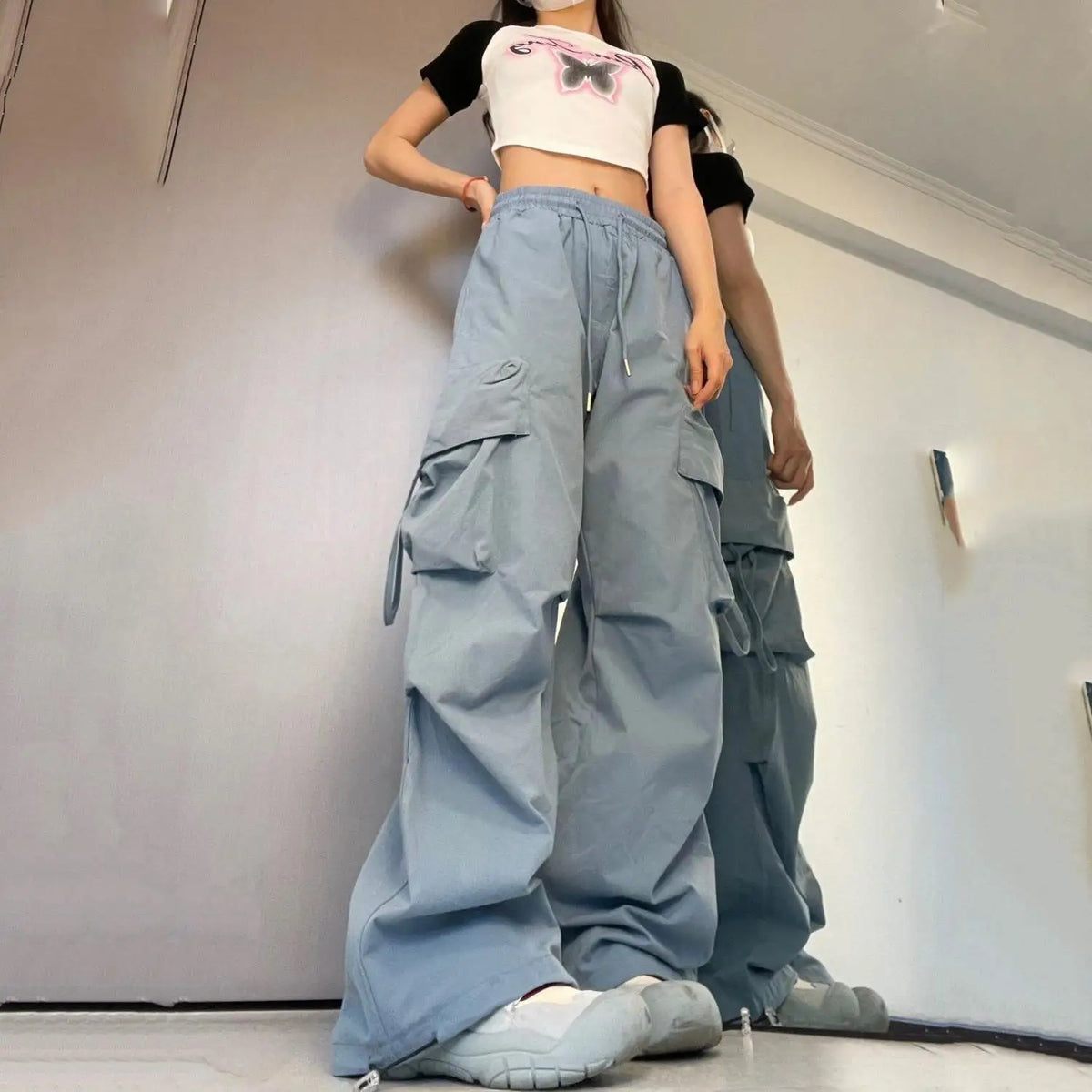 Retro High Street Baggy Pants