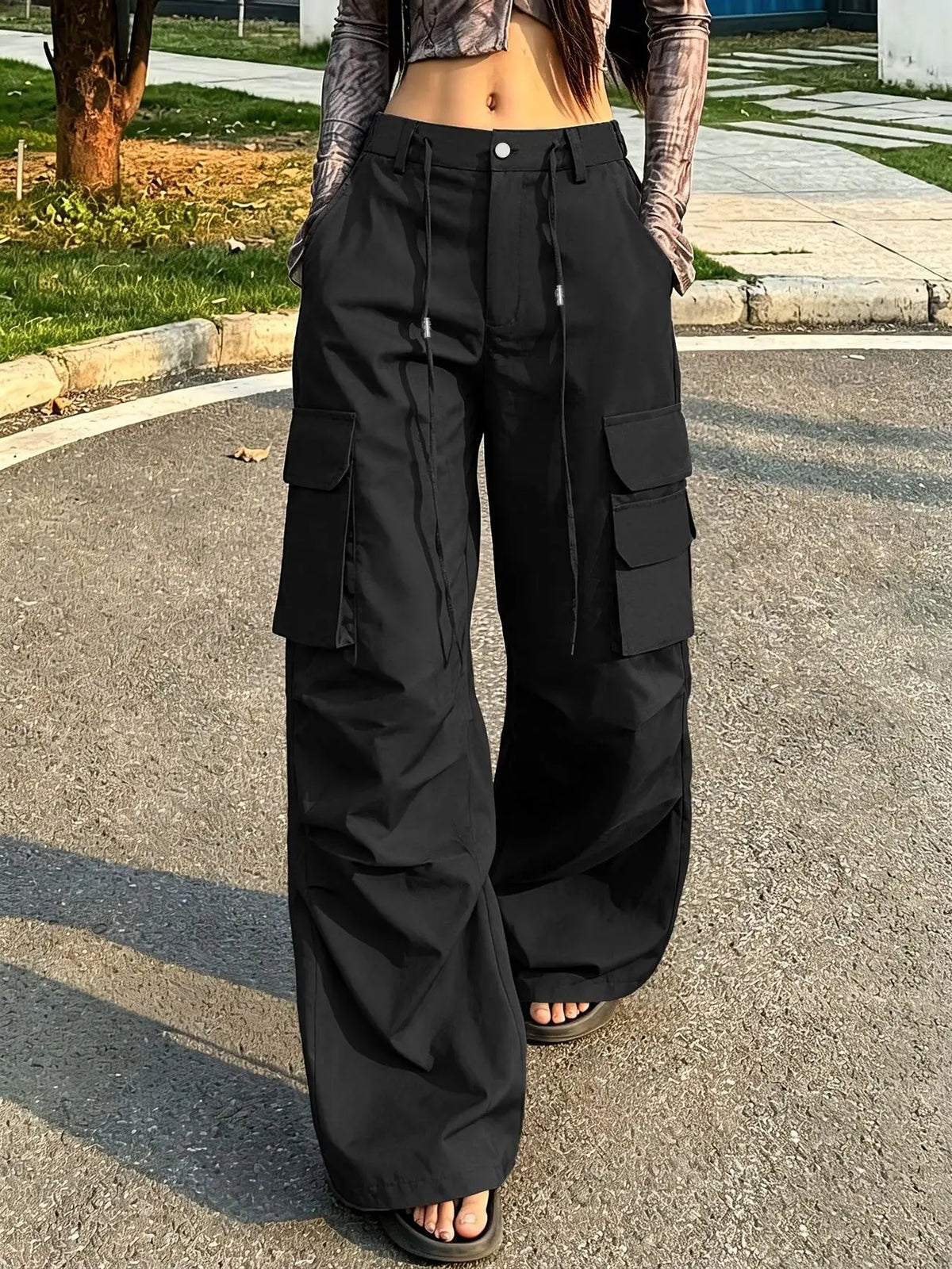 Women'S Palazzo Cargo Pants