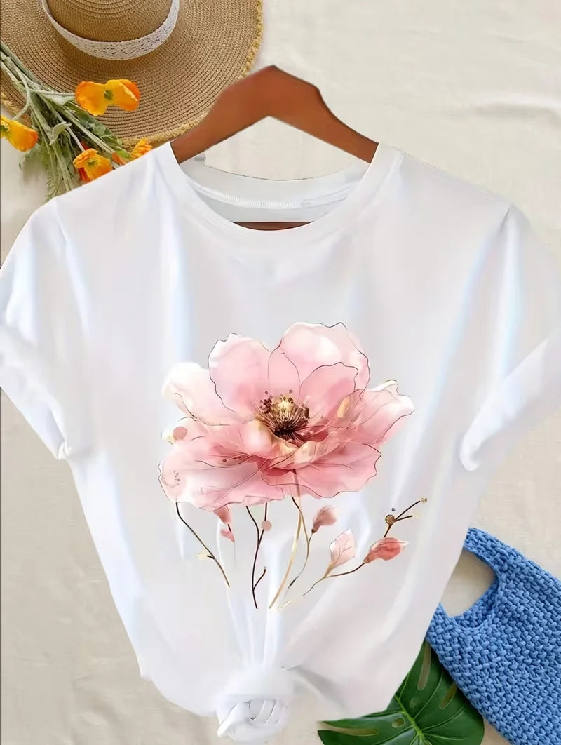Women's Floral Print T-Shirt