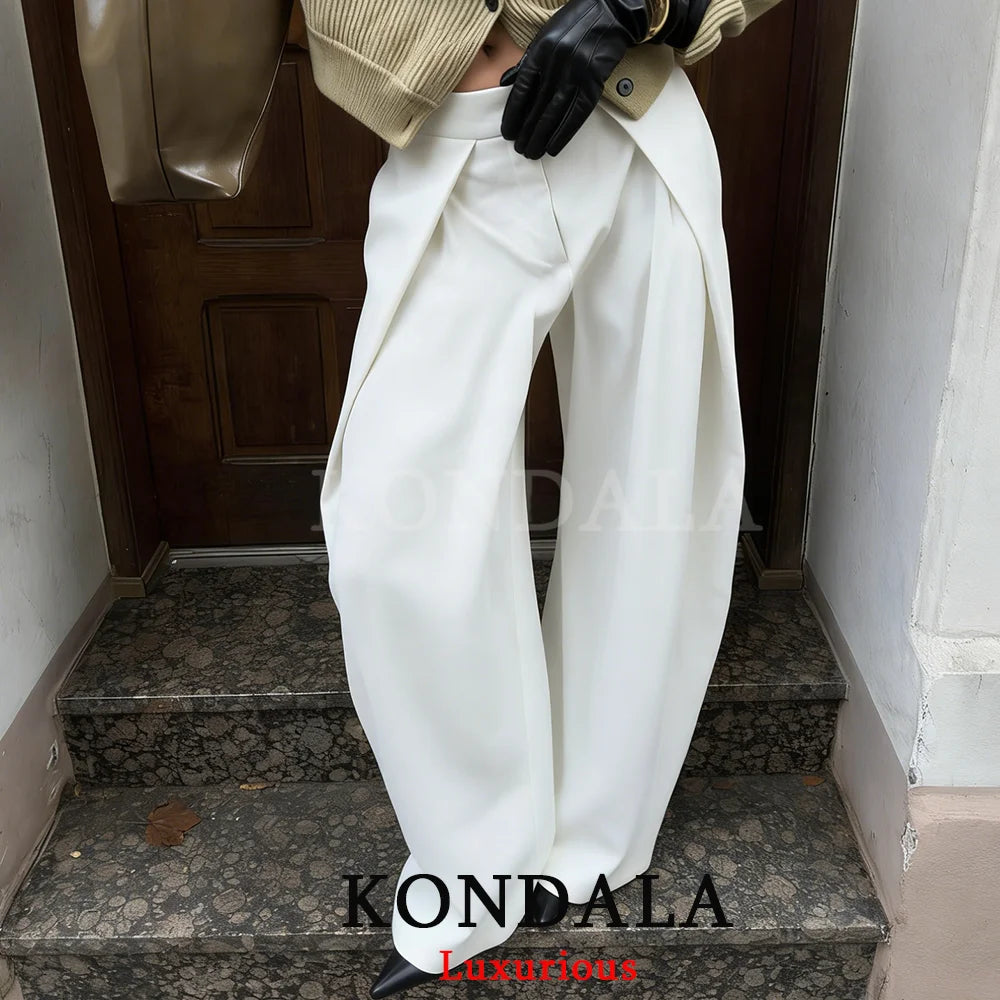 KONDALA Casual Chic Wide Leg Pants