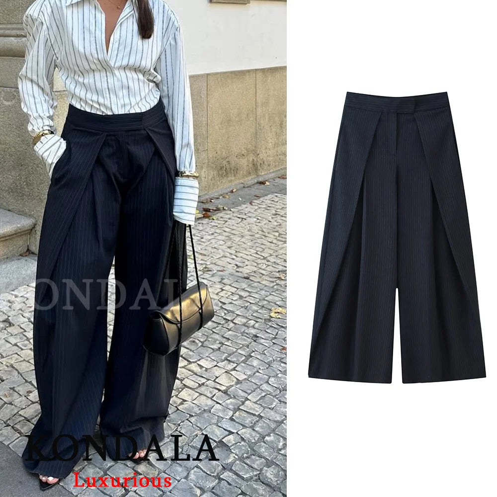 KONDALA Casual Chic Wide Leg Pants