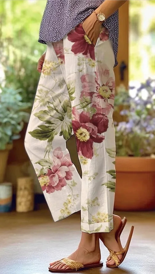 Ladies New Hot Plus Size Printed pants