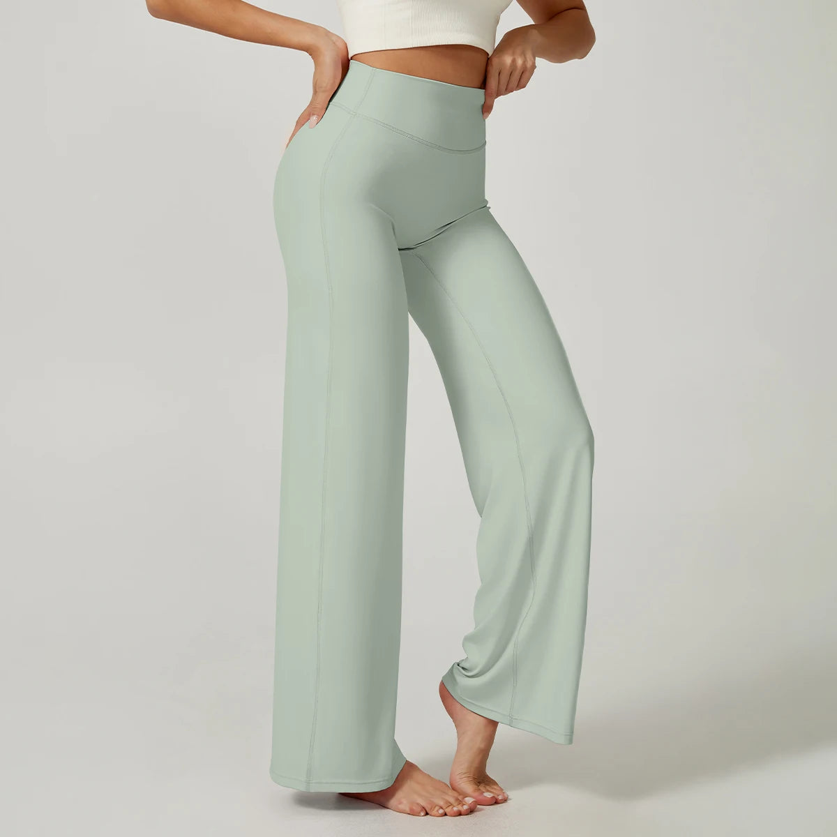 Women High Waist Wide Leg Yoga Pants
