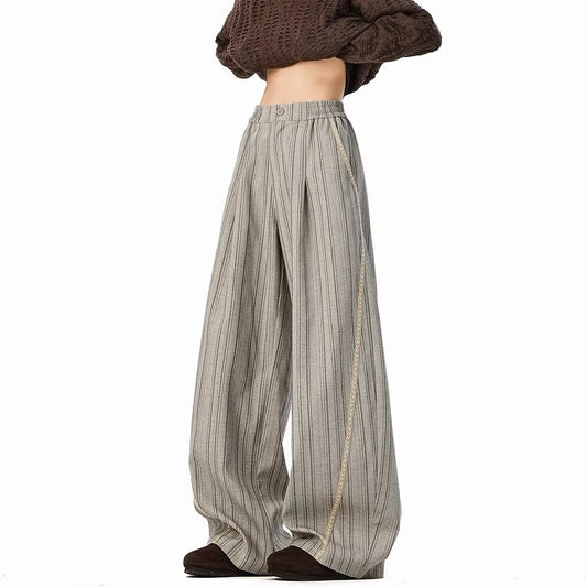 Striped Casual Pants Women's