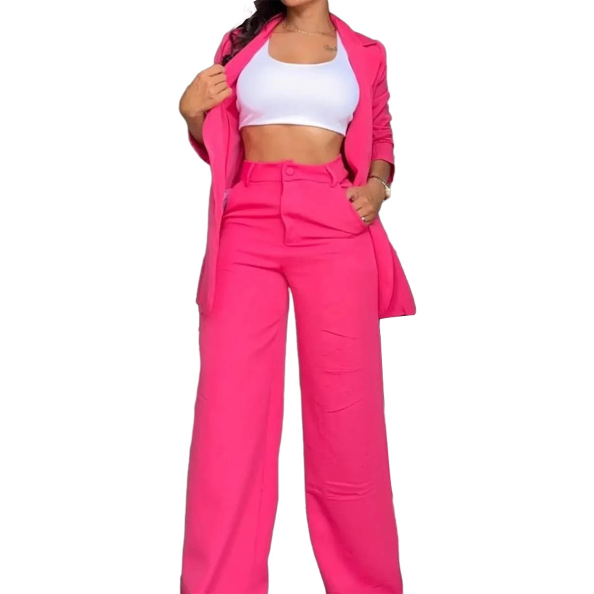 Sets for Women 2 Pieces Autumn Fashion Long Sleeve Blazer Sets