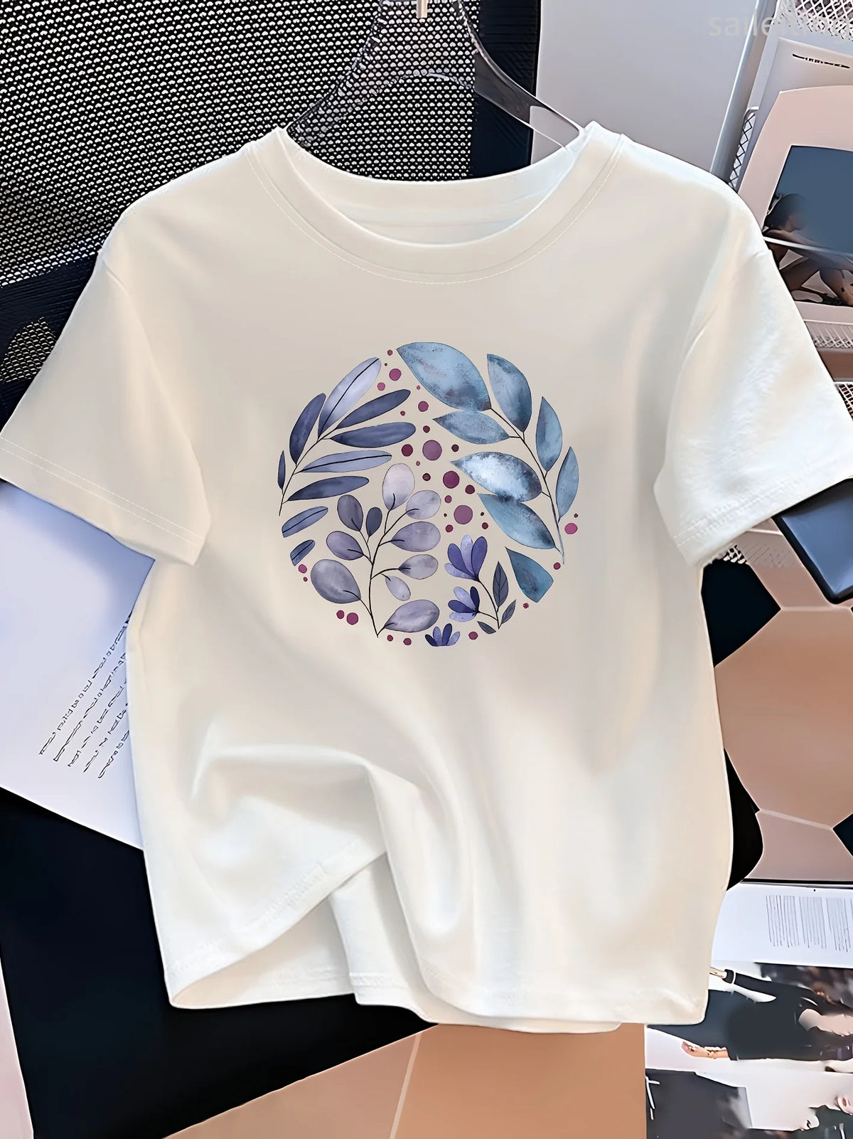 Women'S Floral Print T-Shirt