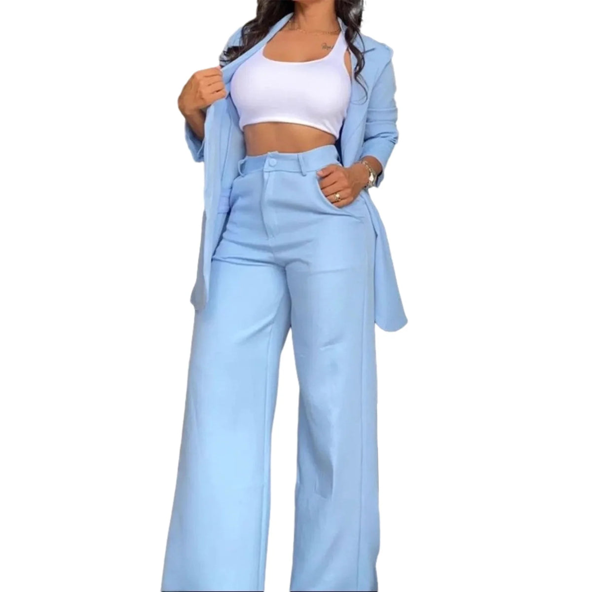 Sets for Women 2 Pieces Autumn Fashion Long Sleeve Blazer Sets