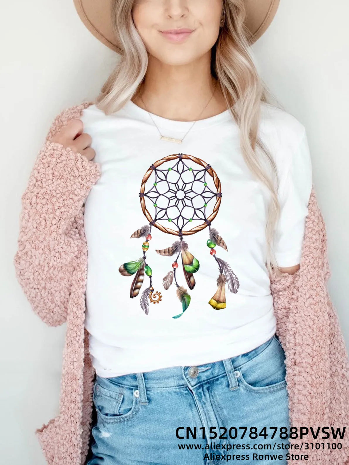 Flower Butterfly Women Print T-shirt