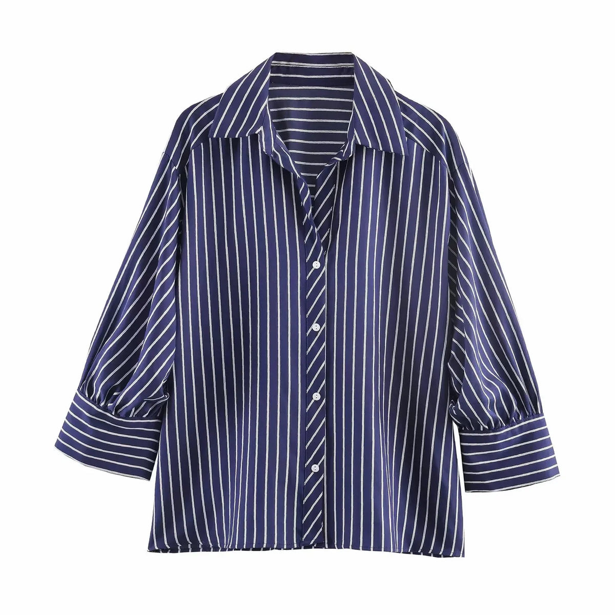Women Striped Loose Shirt