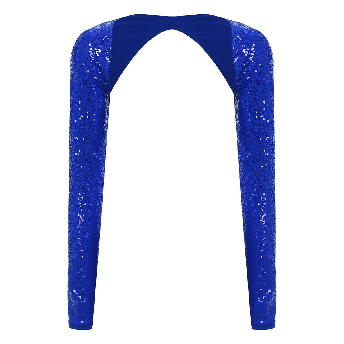 Womens Glitter Sequin Fringe Bolero Long Sleeve