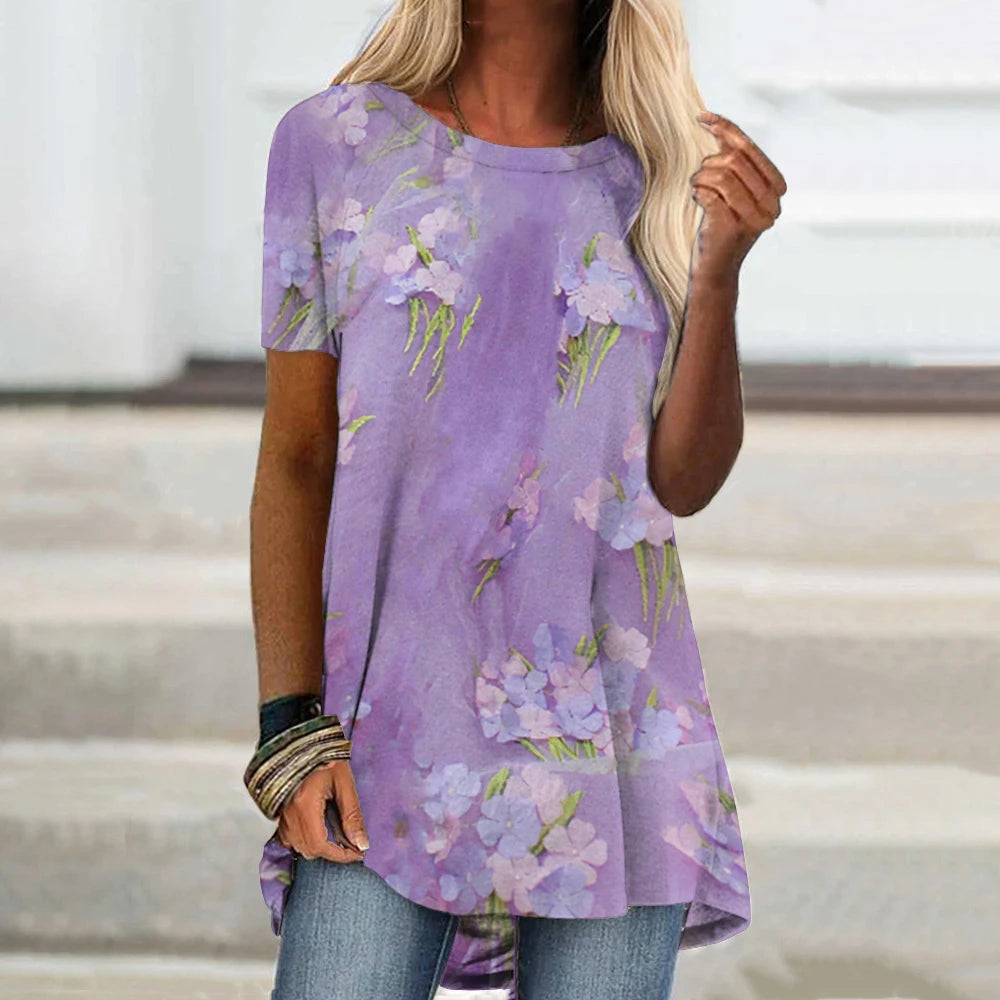 Floral T-Shirts Flower