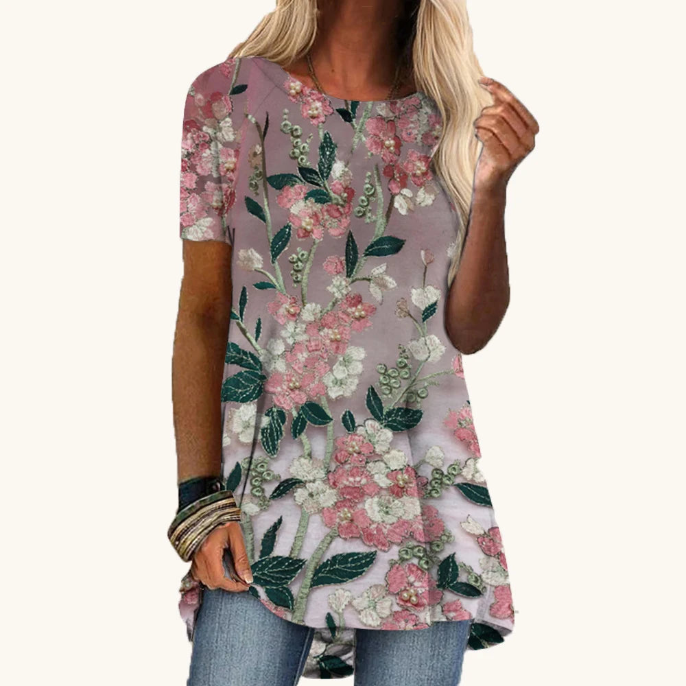 Floral T-Shirts Flower