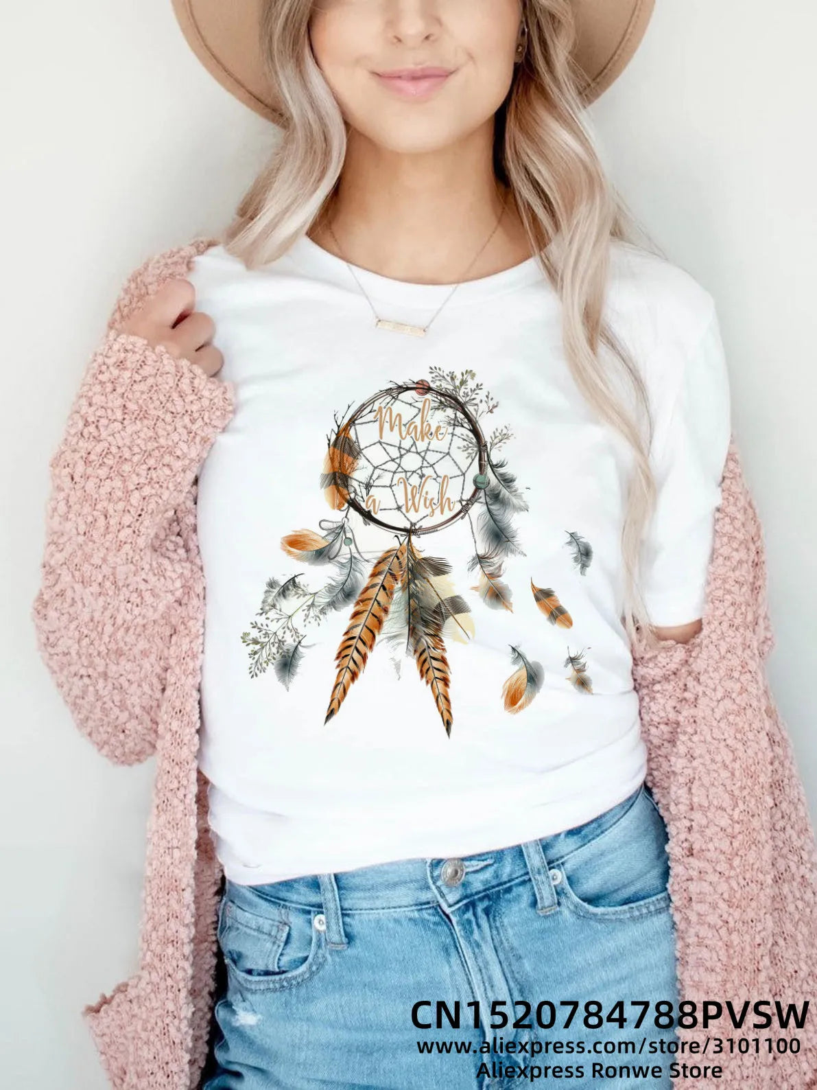 Flower Butterfly Women Print T-shirt