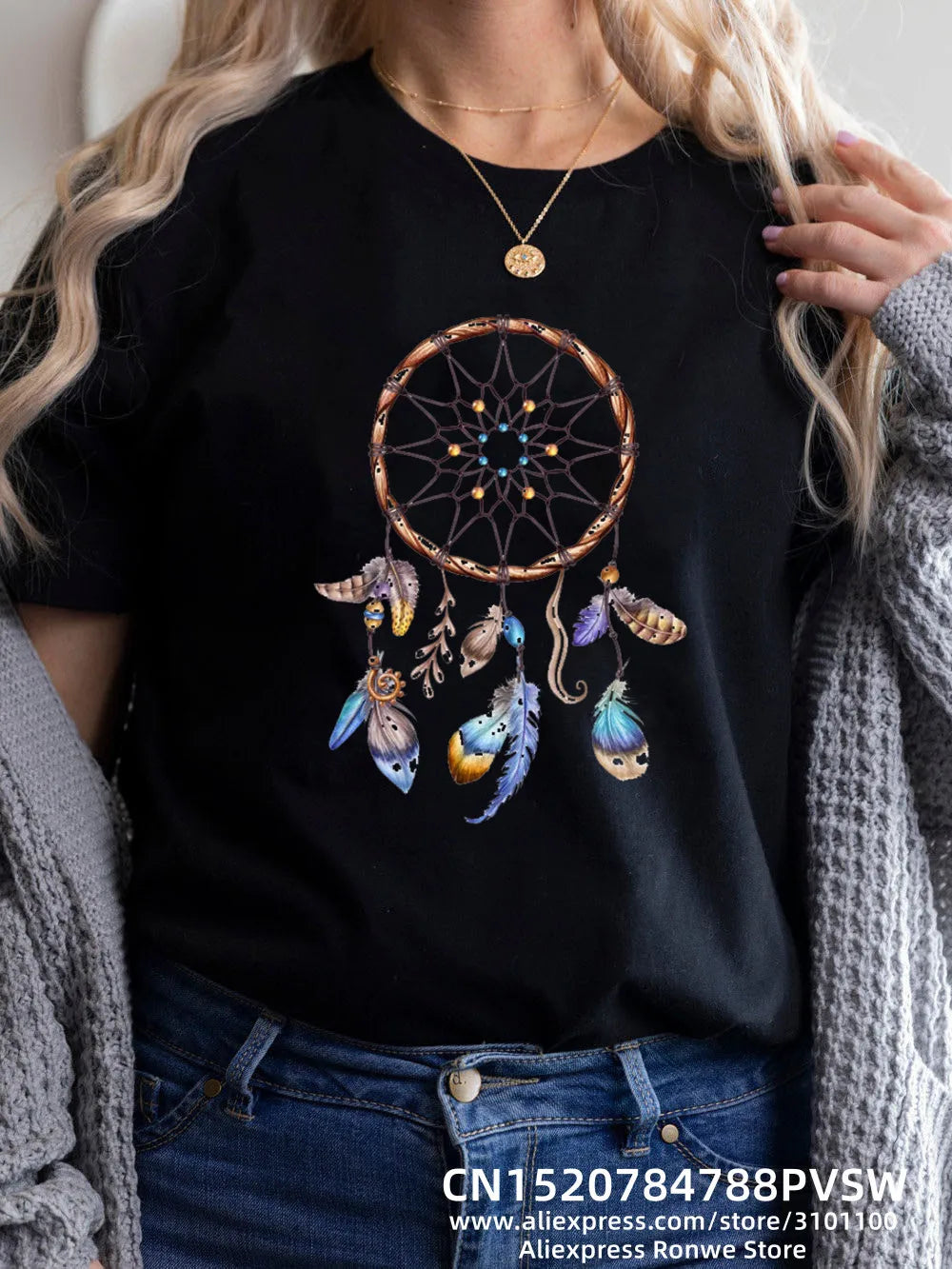 Flower Butterfly Women Print T-shirt