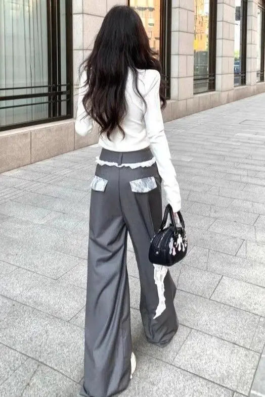 Elegant Retro High-End Casual Suit Pants