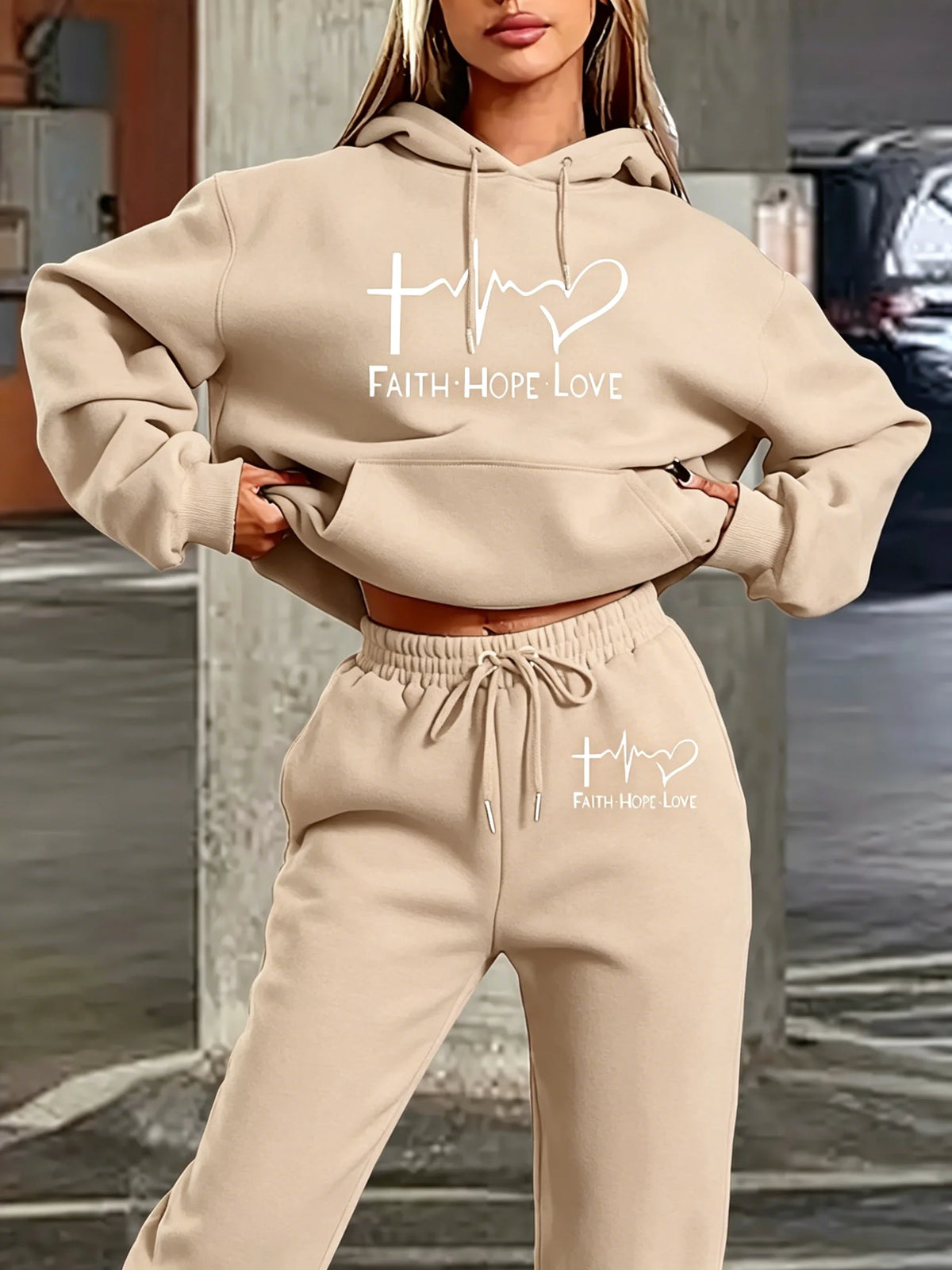 Women Sets Hoodies Pants 2 Piece Outfits