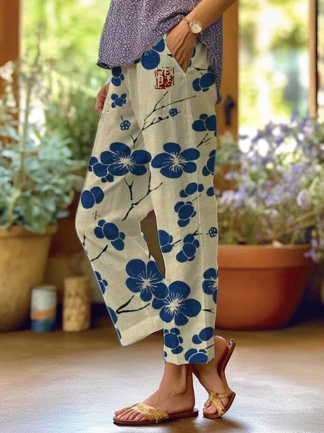 Ladies New Hot Plus Size Printed pants