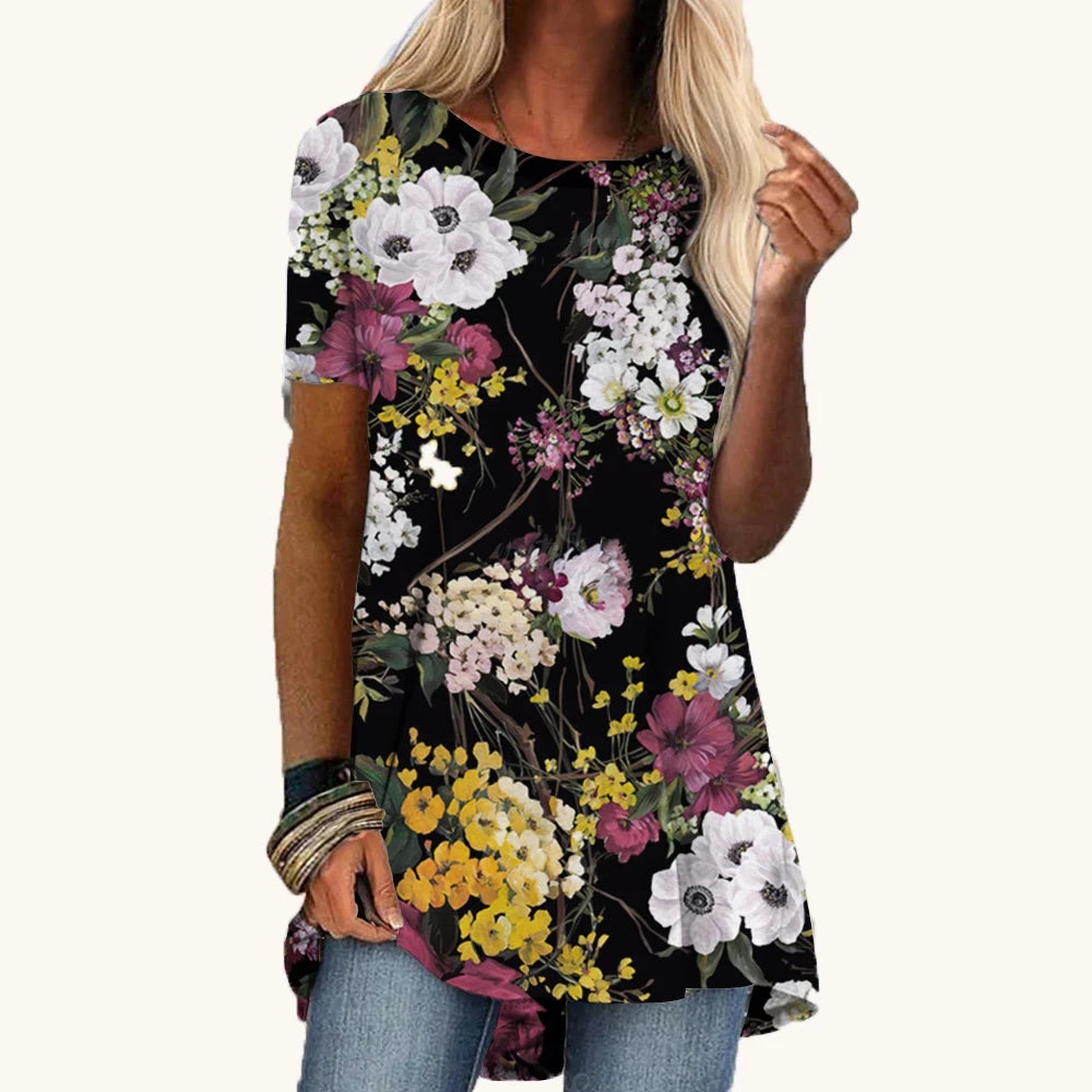 Floral T-Shirts Flower