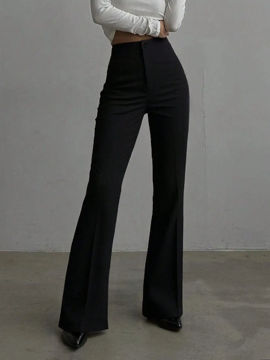 Ladies' solid color black