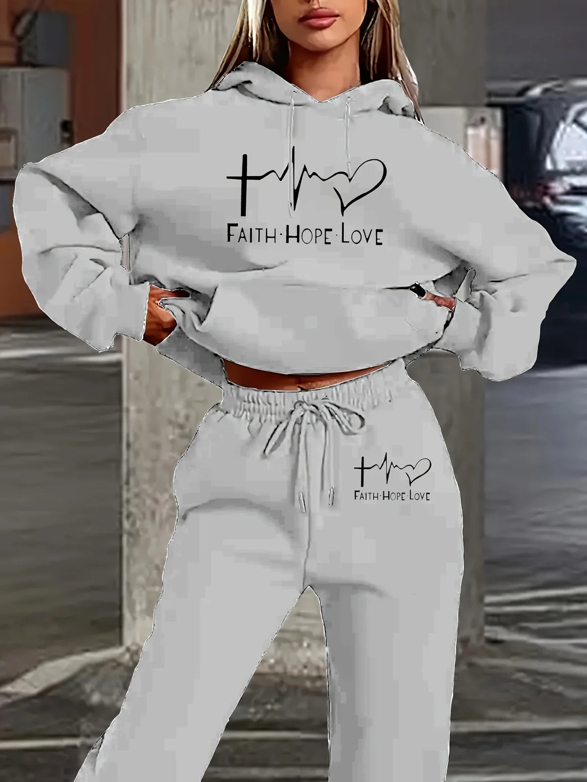 Women Sets Hoodies Pants 2 Piece Outfits