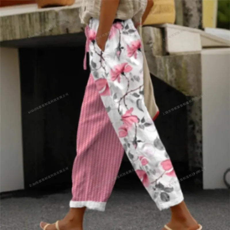Ladies New Hot Plus Size Printed pants