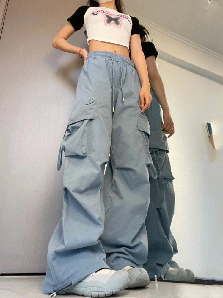 New Women Y2K Cargo Pants