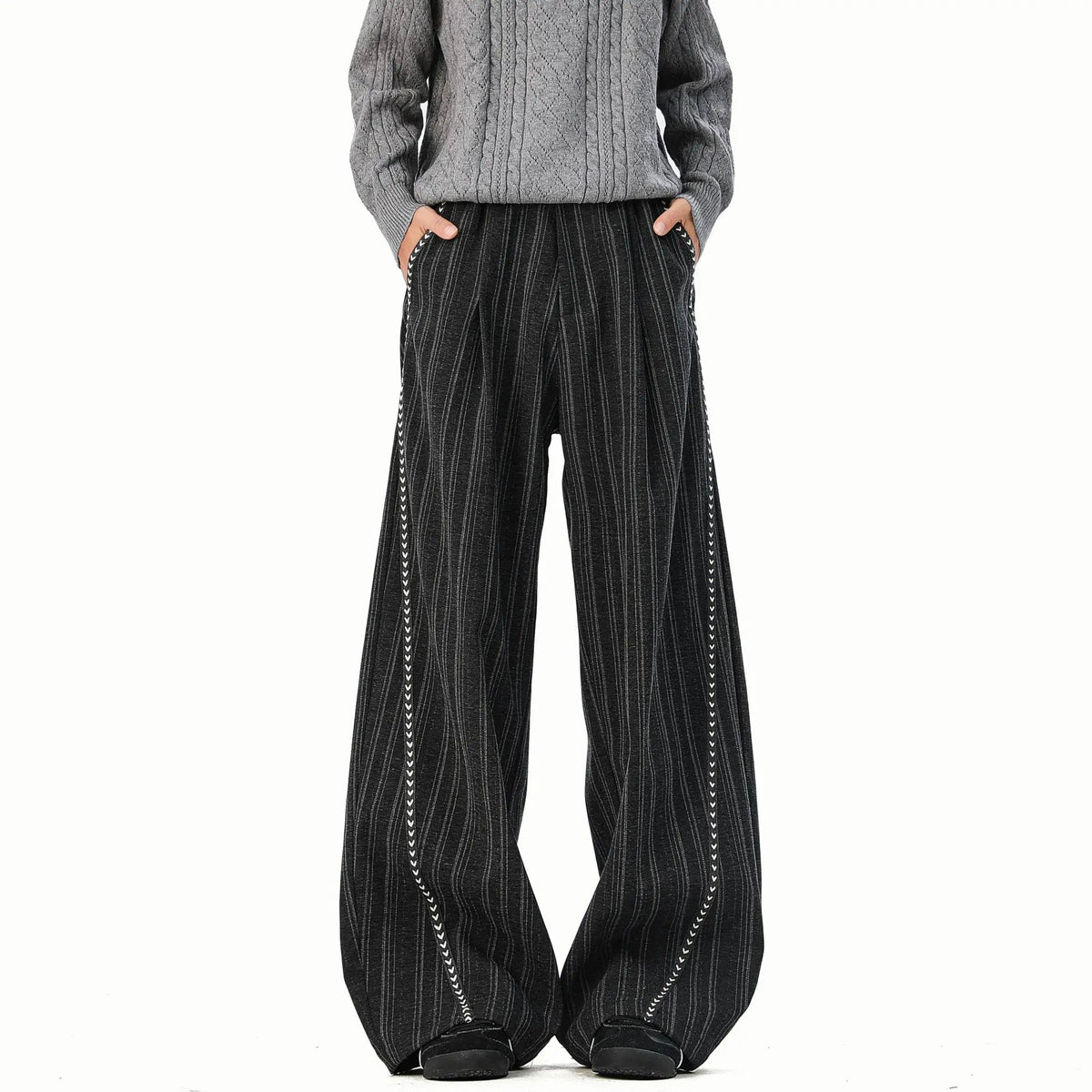 Striped Casual Pants Women's