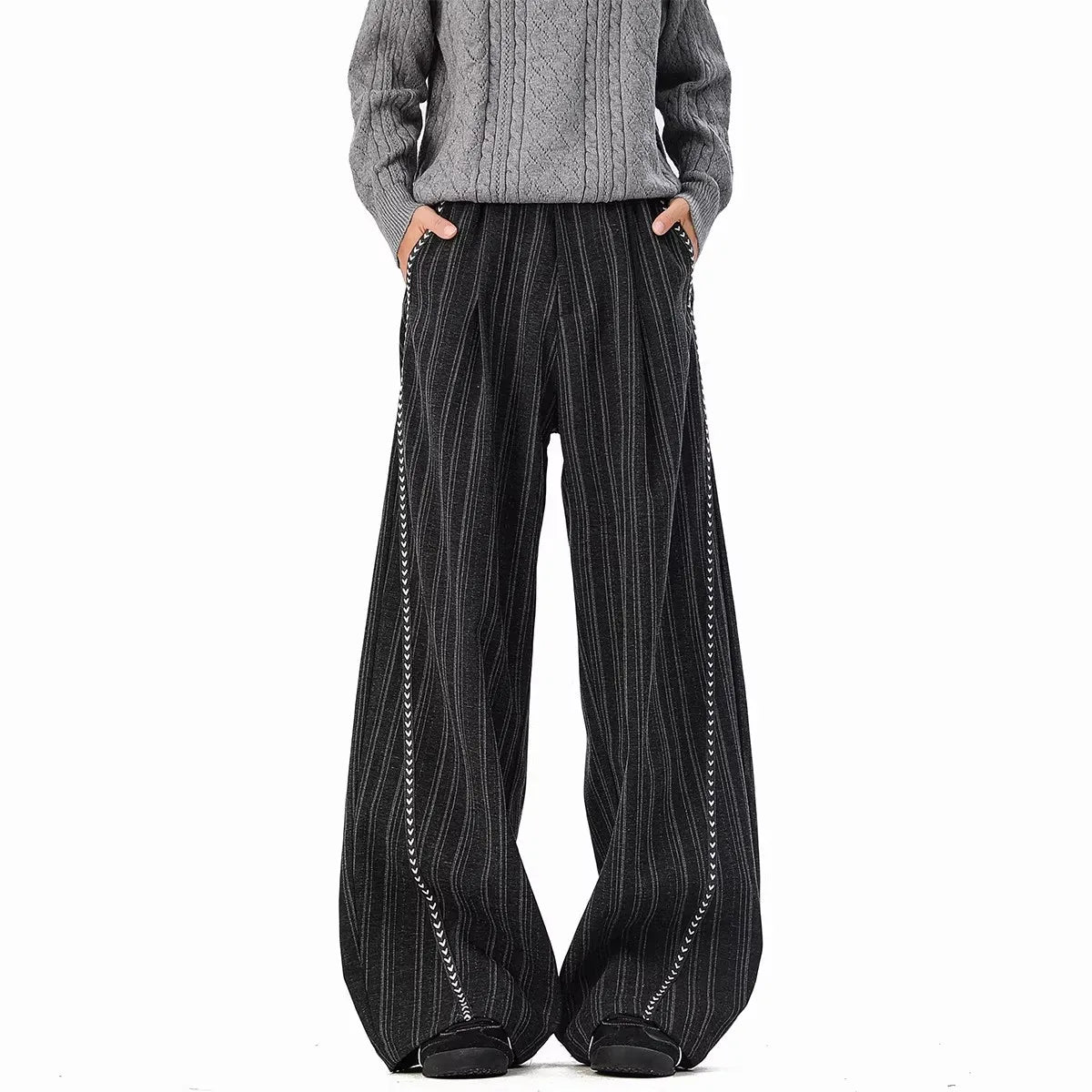 Striped Casual Pants Women's