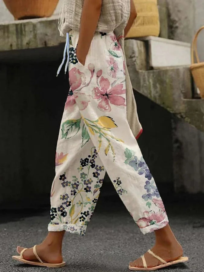 Ladies New Hot Plus Size Printed pants